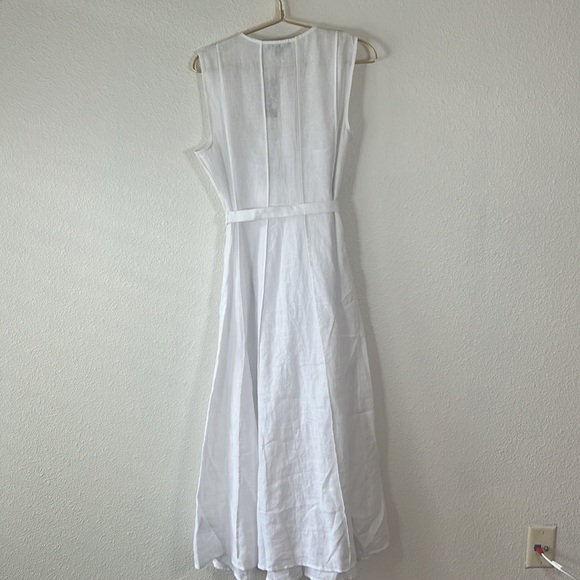 NWT J. Crew Seamed linen dress with removable belt, size Medium - Picture 7 of 12